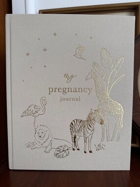 My Pregnancy Journal - Beige Hardcover with Gold Foil